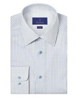 Trim Fit Dobby Check Dress Shirt by DAVID DONAHUE