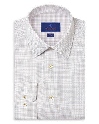 Trim Fit Dobby Check Dress Shirt by DAVID DONAHUE