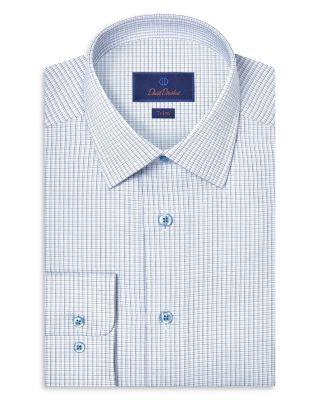 Trim Fit Dobby Check Dress Shirt by DAVID DONAHUE