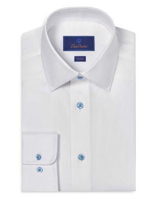 Trim Fit Dobby Solid Dress Shirt by DAVID DONAHUE