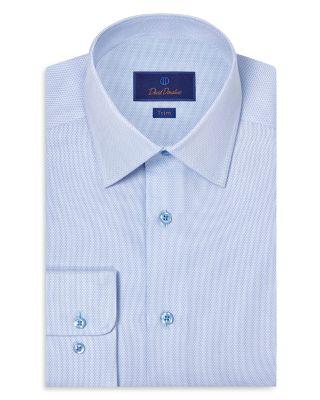 Trim Fit Micro Tic Dobby Dress Shirt by DAVID DONAHUE