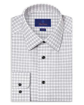 Trim Fit Printed Dobby Dress Shirt by DAVID DONAHUE