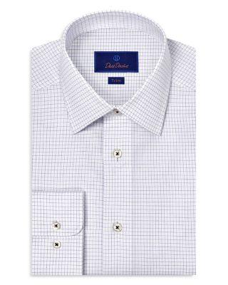 Trim Fit Printed Dobby Dress Shirt by DAVID DONAHUE