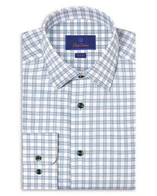 Trim Fit Printed Dress Shirt by DAVID DONAHUE