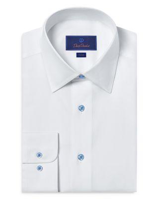 Trim Fit Super Fine Twill Dress Shirt by DAVID DONAHUE