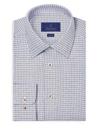 Trim Fit Twill Check Dress Shirt by DAVID DONAHUE
