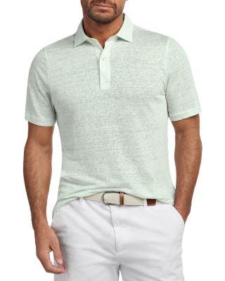 Weekender Linen Polo Shirt by DAVID DONAHUE