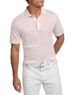 Weekender Linen Polo Shirt by DAVID DONAHUE