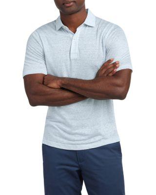 Weekender Linen Polo Shirt by DAVID DONAHUE