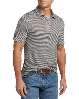 Weekender Linen Polo Shirt by DAVID DONAHUE