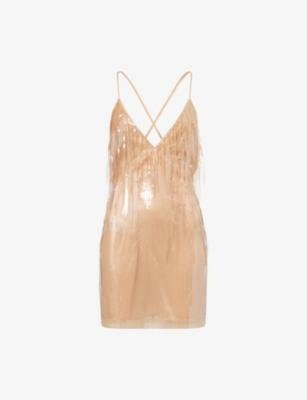 Cami Sequin-Embellished Tulle Mini Dress by DAVID KOMA