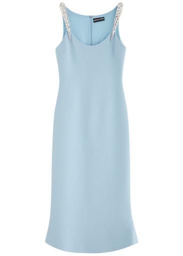 Crystal-embellished midi dress by DAVID KOMA