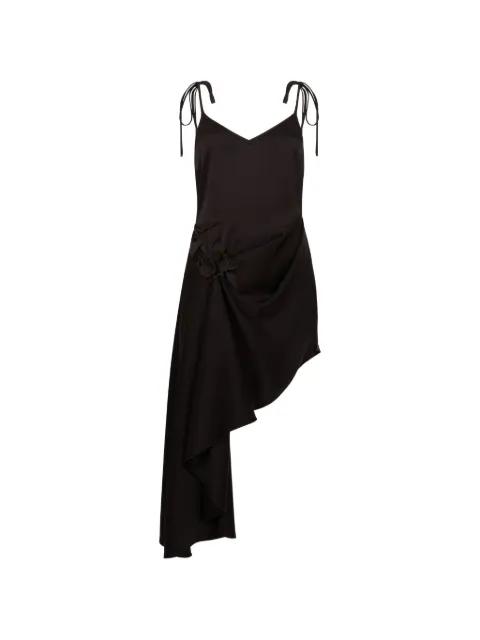 appliqué draped mini dress by DAVID KOMA