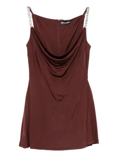 crystal-embellished mini dress by DAVID KOMA