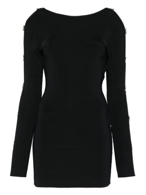 cut-out long-sleeve mini dress by DAVID KOMA