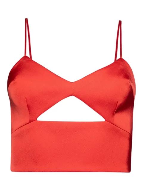 cut-out spaghetti-straps top by DAVID KOMA