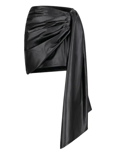 draped mini skirt by DAVID KOMA