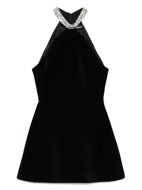 embellished halterneck mini dress by DAVID KOMA