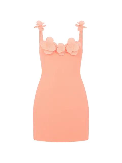 floral detail mini dress by DAVID KOMA