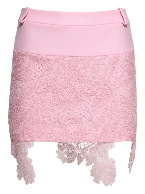 lace mini skirt by DAVID KOMA