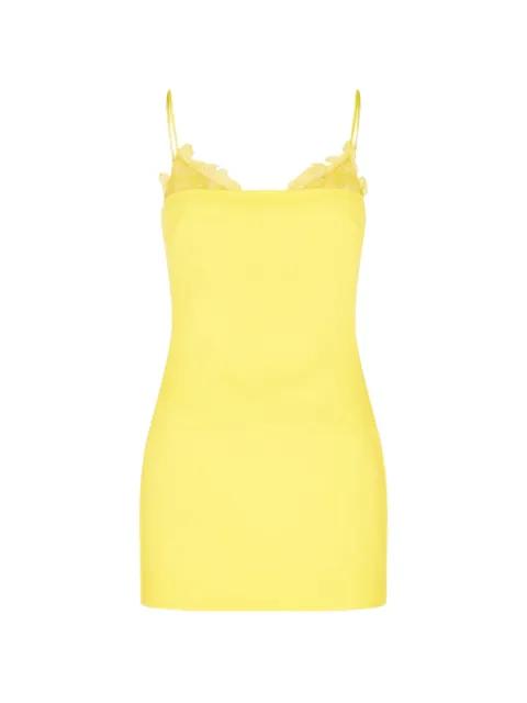 lace trim-detail mini dress by DAVID KOMA