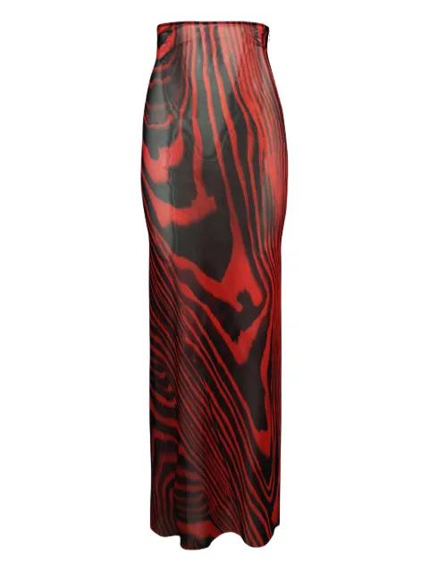 printed skirt by DAVID KOMA