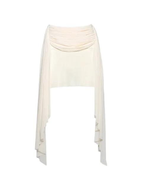 ruched-detail mini skirt by DAVID KOMA