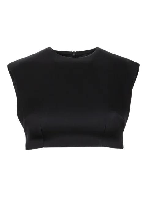 sleeveless crop top by DAVID KOMA