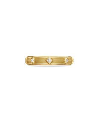 18K Yellow Gold Modern Renaissance Ring with Diamonds by DAVID YURMAN