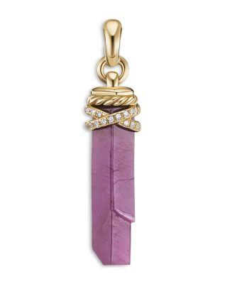 Amulets 18K Yellow Gold Wrapped Amulet with Pav&eacute; Diamonds by DAVID YURMAN