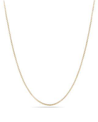 Box Chain Necklace in 18K Gold by DAVID YURMAN