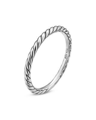 Cable Band Ring in Sterling Silver by DAVID YURMAN