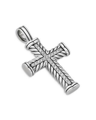 Chevron Cross Pendant in Sterling Silver by DAVID YURMAN