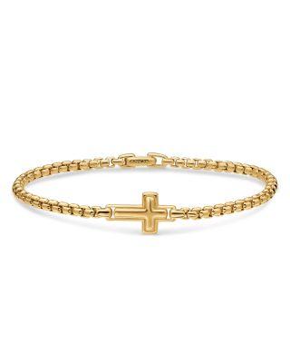 Cross Station Bracelet in 18K Yellow Gold by DAVID YURMAN