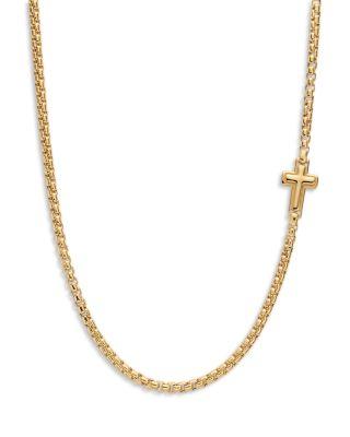 Cross Station Necklace in 18K Yellow Gold by DAVID YURMAN