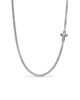 Cross Station Necklace in Sterling Silver by DAVID YURMAN