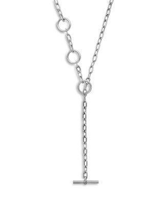 DY Madison&reg; Three Ring Chain Y Necklace in Sterling Silver by DAVID YURMAN