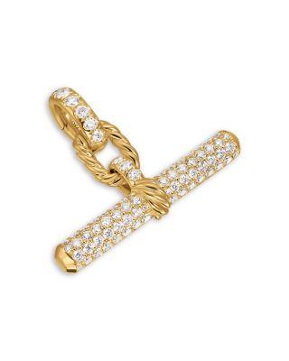 DY Madison&reg; Toggle Pendant in 18K Yellow Gold with Diamonds by DAVID YURMAN