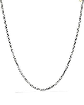 Medium Box Chain with Gold 16"-72" by DAVID YURMAN
