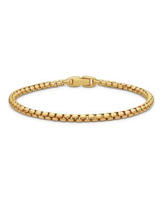 Men's 18K Gold Chain Box Chain Flex Bracelet by DAVID YURMAN