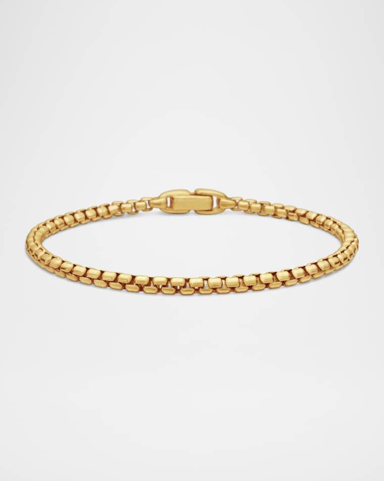 Men's Box Chain Bracelet in 18K Gold, 3.4mm by DAVID YURMAN