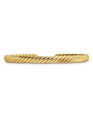 Men's Cable Cuff Bracelet in 18K Yellow Gold by DAVID YURMAN