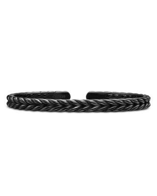 Men's Chevron Flex Bracelet in Black Titanium by DAVID YURMAN