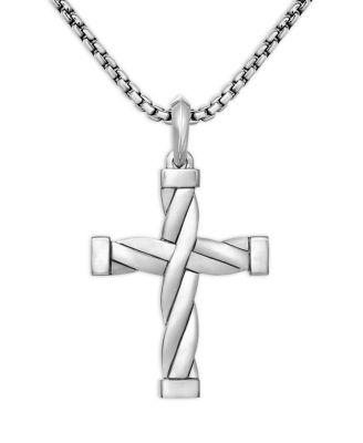 Men's DY Helios Cross Pendant in Sterling Silver by DAVID YURMAN