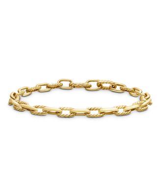 Men's DY Madison&reg; Chain Bracelet in 18K Yellow Gold by DAVID YURMAN