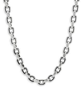 Men's Deco Chain Link Necklace in Sterling Silver 24" by DAVID YURMAN
