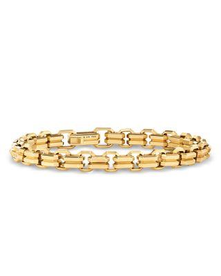 Men's Streamline&reg; Double Heirloom Link Bracelet in 18K Yellow Gold by DAVID YURMAN