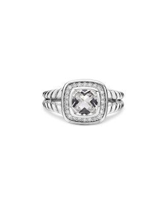 Petite Albion&reg; Ring in Sterling Silver with Gemstone and Diamonds by DAVID YURMAN