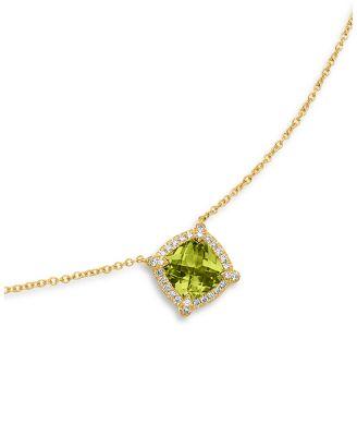 Petite Ch&acirc;telaine&reg; Pav&eacute; Bezel Pendant Necklace in 18K Yellow Gold with Gemstones & Diamonds by DAVID YURMAN