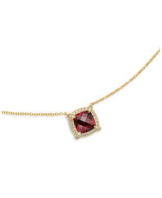 Petite Ch&acirc;telaine&reg; Pav&eacute; Bezel Pendant Necklace in 18K Yellow Gold with Gemstones & Diamonds by DAVID YURMAN